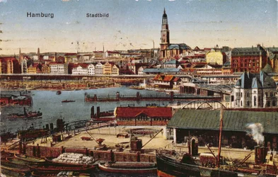 Postcard of Hamburg, c.1910