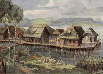 Prehistoric European lake village