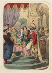 Prince Agib in a scene from One Thousand and One Nights