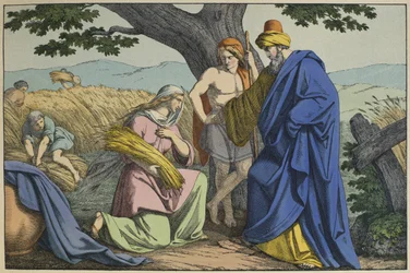 Ruth and Boaz, illustration from L