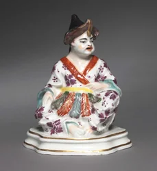 Seated Chinese Figure, manufacturer Meissen Porcelain Factory, c.1730