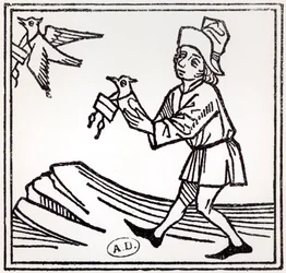 Sending a letter by Pigeon Post, 1488