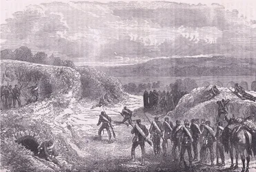 Sortie from Paris, Cassells History of the War between France and Germany published by Cassell and Company Limited, c.1890