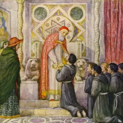 St Francis Received by Pope Innocent III