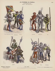 Swiss military costumes of the 15th Century