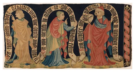 Tapestry Fragment Depicting Three Prophets, from Franconia