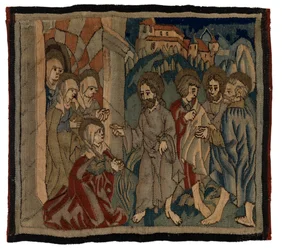 Tapestry Panel with Scenes from the Passion from an Antependium, from Upper Rhineland