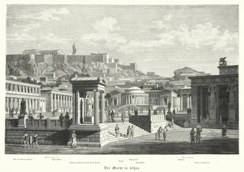 The Market in Athens, Ancient Greece