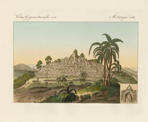 The Temple of Buddha of Borobudur in Java