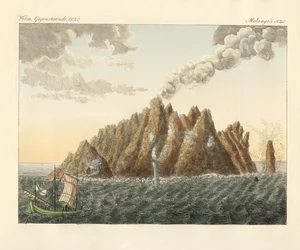 The volcanic island of Holy John the Theologian