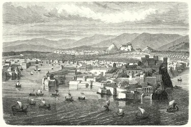 View of Ancient Athens from Piraeus