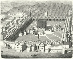 View of the Kaaba, Mecca