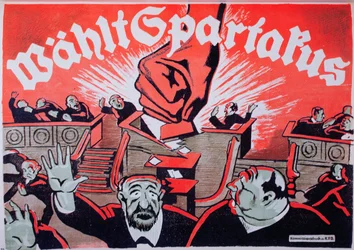 Vote Spartacus, Spartacist League election poster, 1918