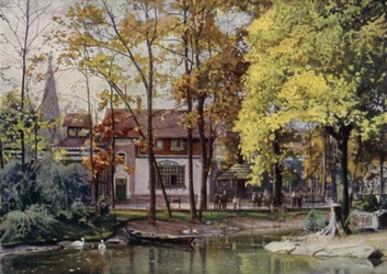 Waldschanke restaurant, Berlin Zoological Garden, Germany