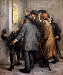 Austrians Reading the Statement of War Operations