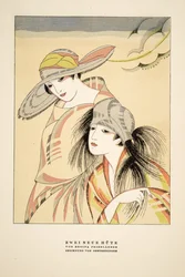 Zwei Neue Hüte by Regina Friedlander, from Styl, pub. 1922