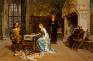 Fernando and Iolanda Playing Chess
