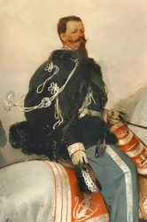 Vittorio Emanuele II on Horseback