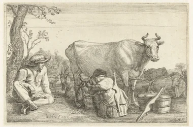 Woman Milking