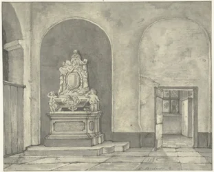 Tomb Monument of Balth. Fredericus von Stosch in the Janskerk in Utrecht