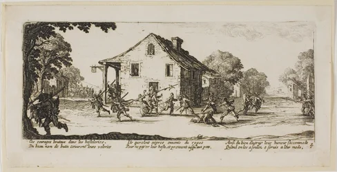 Scene of Pillage, plate four from The Large Miseries of War