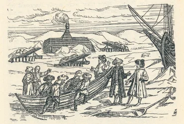 Barents in the Arctic: Hut wherein we wintered