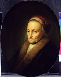 Head of an Old Woman with a Fur Collar