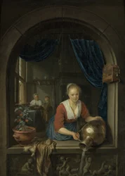 Maidservant at the Window, c.1660