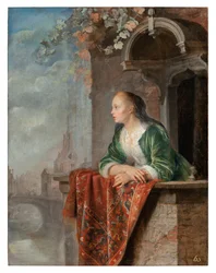 Young Lady on a Balcony