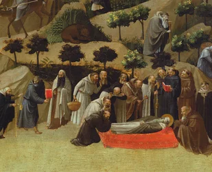 Detail of the Thebaid, death of a saint, c.1410