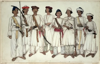 Eight Gurkhas, 1815