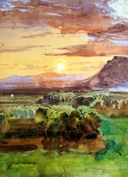 Sunset in Caserta