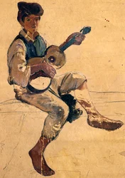 The guitar player