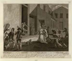 The Arrest of Cécile Renault on May 22, 1794 at the Apartment of Robespierre, c. 1798