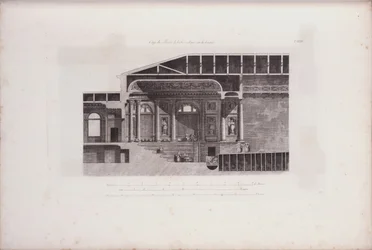 Cross-Section of the Auditorium of the Hermitage Theatre