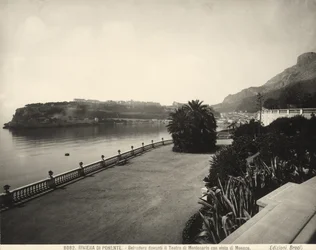Lookout in front of the Montecarlo Casino with a view of Monaco
