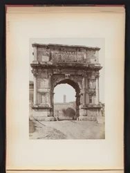 Arch of Titus in Rome, Italy