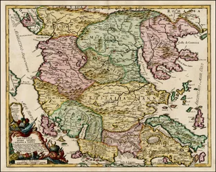 1684 Map of Macedonia and Thessaly