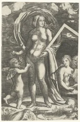 Venus with Compass and Cupid and Lovers