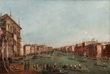 A Regatta on the Grand Canal, Venice