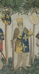 Charlemagne from The Nine Worthies, 1418-30
