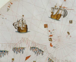 A Nautical Map, detail of the Canary Islands, 1564