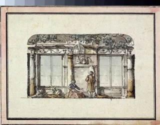 Design for the Decoration of a Room with Two Windows