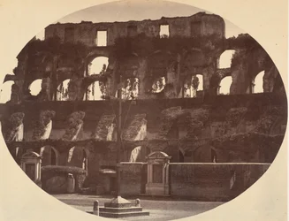 Interior of the Colosseum, 1850s