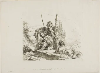 Three Soldiers and a Boy, from Capricci
