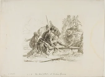 Two Soldiers and Two Women, from Capricci