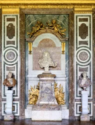 Bust of Louis XIV, Salon de Diane, Grand Apartment, Chateau de Versailles, France, 17th Century