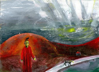 Yellow-faced Dog Take Me Home