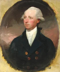 Portrait of Sir Thomas George Skipwith, Half-Length, in a Blue Coat, Feigned Oval