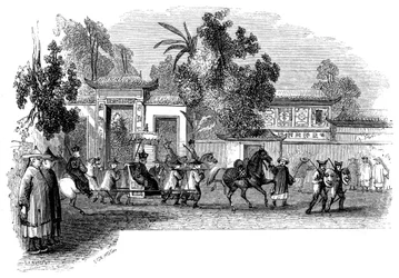 Appearance in Public of a Viceroy Attended by His Retinue, 1847
